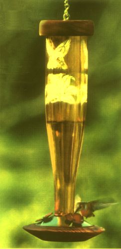 Paradise Gold Hummingbird Feeder