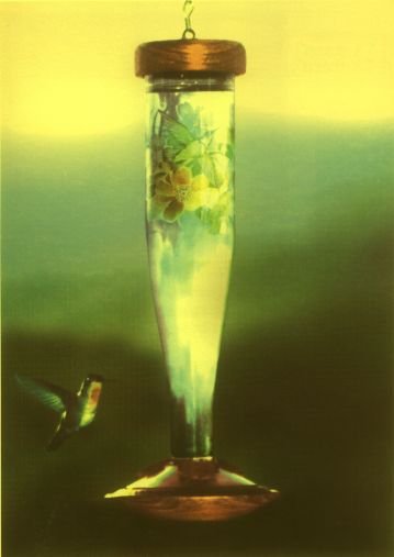 Tropicana Enameled Humming Bird Feeder