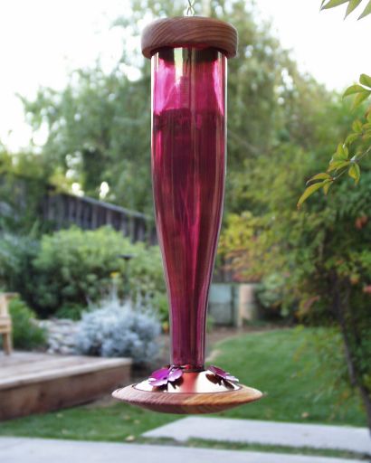 Ruby Red Humming Bird Feeder